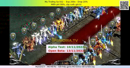 Mu Mới ra,Mu Trường Sa SS2 - Season 2 - Exp: 200x - Drop: 20% - Miễn phí 99%, cày cuốc giá trị
