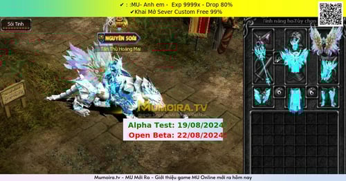 Mu Mới ra, ✔ : :MU- Anh em - Season 6 - Exp: 9999x - Drop: 80% - ✔Khai Mở Sever Custom Free 99% Mu Mới ra,✔ : :MU- Anh em - Season 6 - Exp: 9999x - Drop: 80% - ✔Khai Mở Sever Custom Free 99%