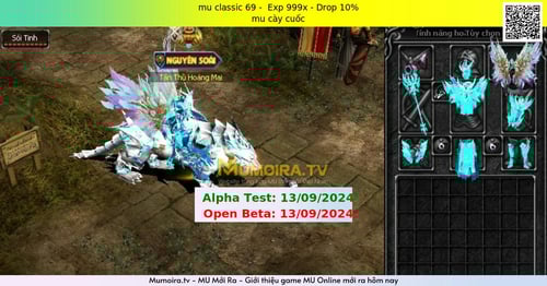 Mu Mới ra, mu classic 69 - Season 6 - Exp: 999x - Drop: 10% - mu cày cuốc Mu Mới ra,mu classic 69 - Season 6 - Exp: 999x - Drop: 10% - mu cày cuốc