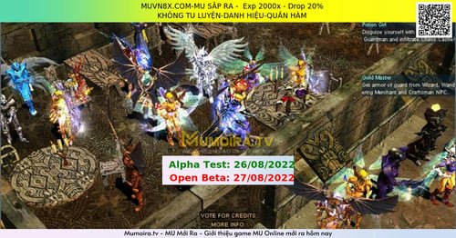 Mu Mới ra, MUVN8X.COM-MU SẮP RA - Season 6 - Exp: 2000x - Drop: 20% - KHÔNG TU LUYỆN-DANH HIỆU-QUÂN HÀM Mu Mới ra,MUVN8X.COM-MU SẮP RA - Season 6 - Exp: 2000x - Drop: 20% - KHÔNG TU LUYỆN-DANH HIỆU-QUÂN HÀM