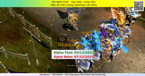 Mu Mới ra, MU NEW STAR - Season 6 - Exp: 200x - Drop: 20% - Miễn phí 99% Không WedShop Cân bằng Mu Mới ra,MU NEW STAR - Season 6 - Exp: 200x - Drop: 20% - Miễn phí 99% Không WedShop Cân bằng