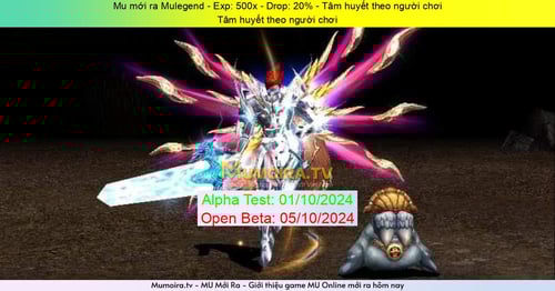 Mu Mới ra, Mulegend - Season 6 - Exp: 500x - Drop: 20% - Tâm huyết theo người chơi Mu Mới ra,Mulegend - Season 6 - Exp: 500x - Drop: 20% - Tâm huyết theo người chơi