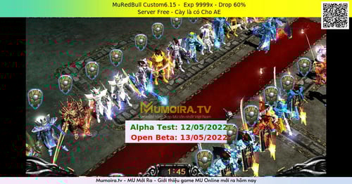 Mu Mới ra, MuRedBull Custom6.15 - Season 6 - Exp: 9999x - Drop: 60% - Server Free - Cày là có Cho AE Mu Mới ra,MuRedBull Custom6.15 - Season 6 - Exp: 9999x - Drop: 60% - Server Free - Cày là có Cho AE