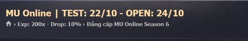 Giới thiệu Mu Online - Mu Hùng Long Giới thiệu Mu Online - Mu Hùng Long