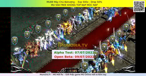 Mu Mới ra, MU89 Máy Chủ BáVương - Season 6 - Exp: 500x - Drop: 50% - MU SS6 FREE KHÔNG TOP NẠP MỐC NẠP Mu Mới ra,MU89 Máy Chủ BáVương - Season 6 - Exp: 500x - Drop: 50% - MU SS6 FREE KHÔNG TOP NẠP MỐC NẠP