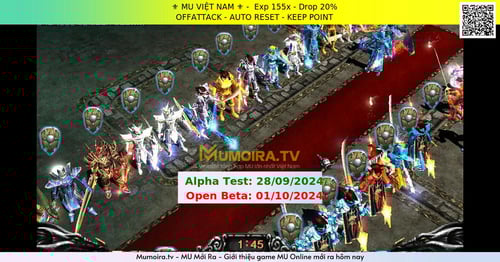 Mu Mới ra, ⚜️ MU VIỆT NAM ⚜️ - Season 6 - Exp: 155x - Drop: 20% - OFFATTACK - AUTO RESET - KEEP POINT Mu Mới ra,⚜️ MU VIỆT NAM ⚜️ - Season 6 - Exp: 155x - Drop: 20% - OFFATTACK - AUTO RESET - KEEP POINT