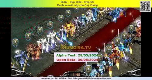 Mu Mới ra, Mu8x - Season 2 - Exp: 100x - Drop: 5% - Mu 8x ra mắt máy chủ Quỷ Vương Mu Mới ra,Mu8x - Season 2 - Exp: 100x - Drop: 5% - Mu 8x ra mắt máy chủ Quỷ Vương