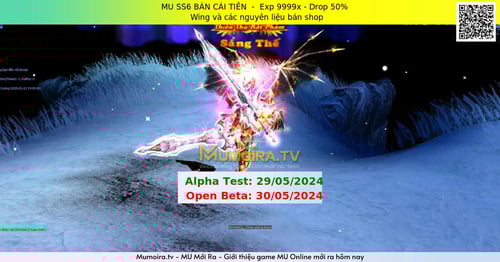 Mu Mới ra, MU SS6 BẢN CẢI TIẾN - Season 6 - Exp: 9999x - Drop: 50% - Wing và các nguyên liệu bán shop Mu Mới ra,MU SS6 BẢN CẢI TIẾN - Season 6 - Exp: 9999x - Drop: 50% - Wing và các nguyên liệu bán shop