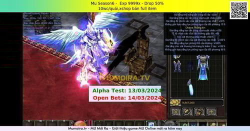 Mu Mới ra, Mu Season6 - Season 6 - Exp: 9999x - Drop: 50% - 10wc/quái,xshop bán full item Mu Mới ra,Mu Season6 - Season 6 - Exp: 9999x - Drop: 50% - 10wc/quái,xshop bán full item