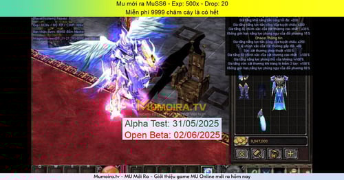 Mu Mới ra,MuSS6 - Season 6 - Exp: 500x - Drop: 20% - Miễn phí 9999 chăm cày là có hết