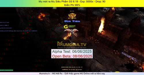 Mu Mới ra, Mu Siêu Phẩm SS 6.18 - Season 6 - Exp: 5000x - Drop: 90% - Miễn Phí 99% Mu Mới ra,Mu Siêu Phẩm SS 6.18 - Season 6 - Exp: 5000x - Drop: 90% - Miễn Phí 99%