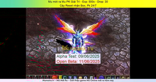 Mu Mới ra, Mu PK Giải Trí - Season 6 - Exp: 500x - Drop: 30% - Cày Reset nhận Box, Pk 24/7 Mu Mới ra,Mu PK Giải Trí - Season 6 - Exp: 500x - Drop: 30% - Cày Reset nhận Box, Pk 24/7