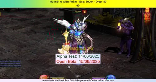 Mu Mới ra, Siêu Phẩm - Season 6 - Exp: 5000x - Drop: 80% - 90 Mu Mới ra,Siêu Phẩm - Season 6 - Exp: 5000x - Drop: 80% - 90