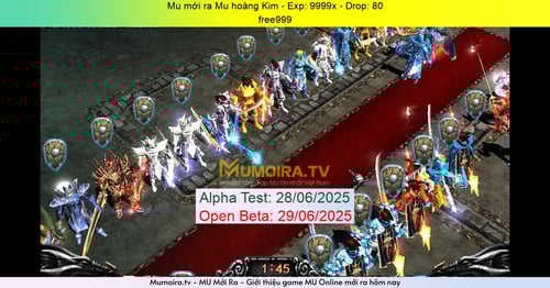 Mu Mới ra, Mu hoàng Kim - Season 6 - Exp: 9999x - Drop: 80% - free999 Mu Mới ra,Mu hoàng Kim - Season 6 - Exp: 9999x - Drop: 80% - free999