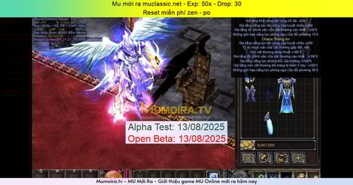 Mu Mới ra,muclassic.net - Season 0-1 - Exp: 50x - Drop: 30% - Reset miễn phí zen - po