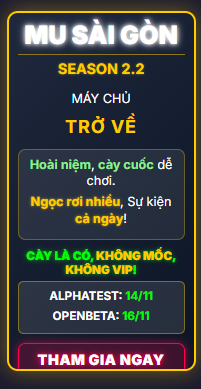 Giới thiệu Mu Online - MU BACH LONG