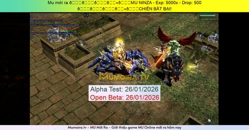 Mu Mới ra,𒅒𒈔𒅒𒇫𒄆MU NINZA - Season 6 - Exp: 5000x - Drop: 500% - 𒅒𒈔𒅒𒇫𒄆CHIẾN BẤT BẠI!