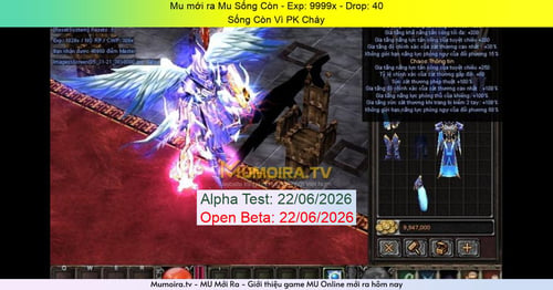 Mu Mới ra,Mu Sống Còn - Season 6 - Exp: 9999x - Drop: 40% - Sống Còn Vì PK Cháy