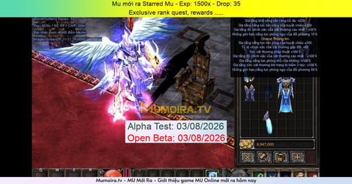 Mu Mới ra,Starred Mu - Season 7-15 - Exp: 1500x - Drop: 35% - Exclusive rank quest, rewards .....