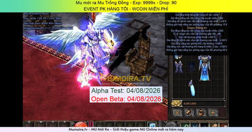 Mu Mới ra,Mu Trống Đồng - Season 6 - Exp: 9999x - Drop: 90% - EVENT PK HÀNG TỐI - WCOIN MIỄN PHÍ