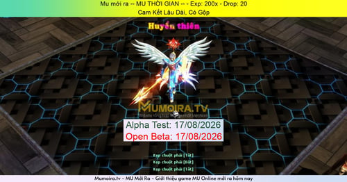 Mu Mới ra,-- MU THỜI GIAN -- - Season 6 - Exp: 200x - Drop: 20% - Cam Kết Lâu Dài, Có Gộp
