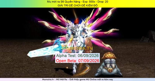 Mu Mới ra,S6 Quyền Năng - Season 6 - Exp: 500x - Drop: 20% - GIẢI TRÍ-DỄ CHƠI-DỄ KIẾM ĐỒ