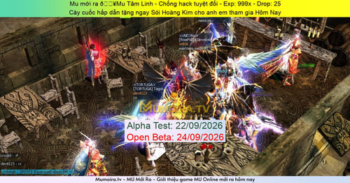 Mu Mới ra,🔥Mu Tâm Linh - Chống hack tuyệt đối - Season 6 - Exp: 999x - Drop: 25% - Cày cuốc hấp dẫn tặng ngay Sói Hoàng Kim cho anh em tham gia Hôm Nay