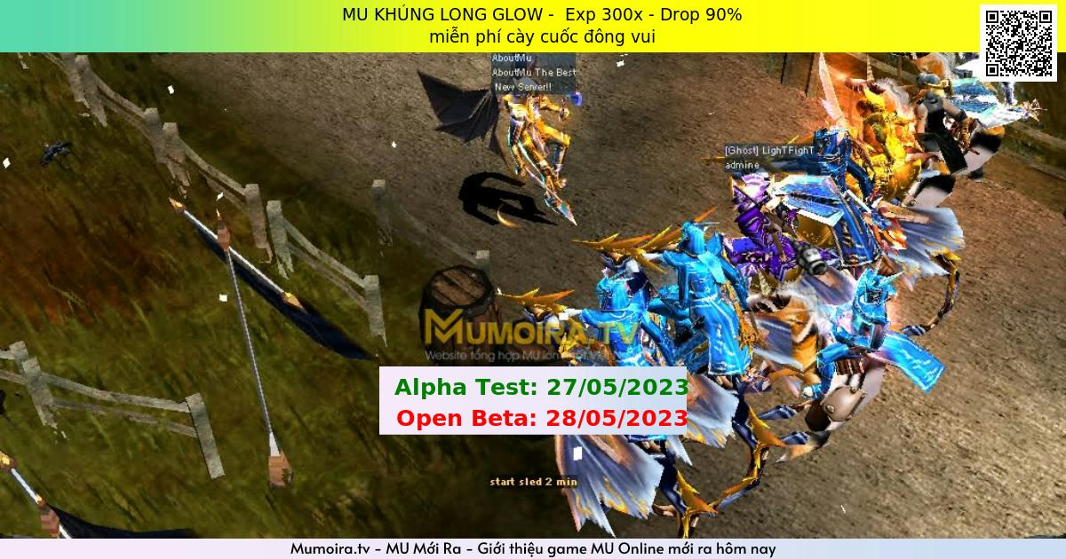 Mu Mới ra,MU KHỦNG LONG GLOW - Season 6 - Exp: 300x - Drop: 90% - miễn phí cày cuốc đông vui