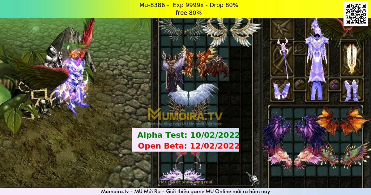 Mu Mới ra,Mu-8386 - Season 6 - Exp: 9999x - Drop: 80% - free 80%